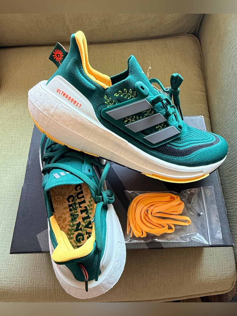 ADIDAS Ultraboost Light 'Earth Day' Running Shoes NWT